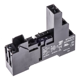 1 pcs - TE Connectivity 5 Pin 240V ac DIN Rail Relay Socket, for use with RT Series