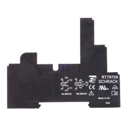 1 pcs - TE Connectivity 5 Pin 240V ac DIN Rail Relay Socket, for use with RT Series