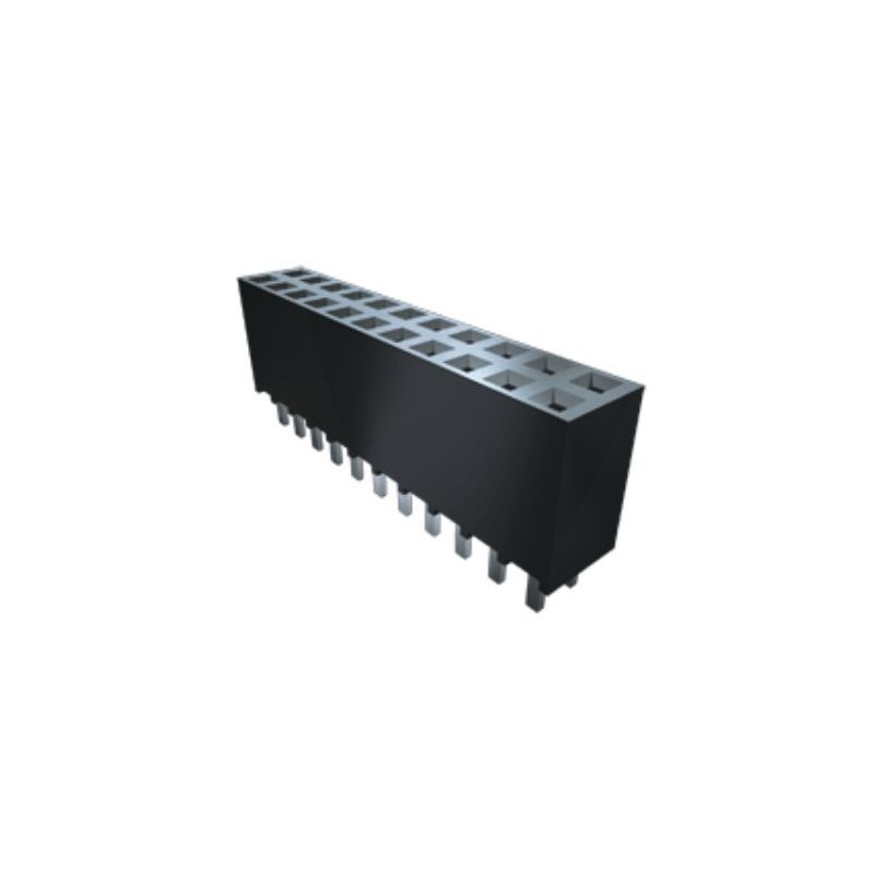1 pcs - Samtec SSW Series Right Angle Through Hole Mount PCB Socket, 16-Contact, 3-Row, 2.54mm Pitch, Solder Termination