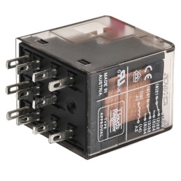 1 pcs - TE Connectivity PCB Mount Power Relay, 230V ac Coil, 10A Switching Current, 3PDT