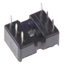 10 pcs - ASSMANN WSW 2.54mm Pitch Vertical 6 Way, Through Hole Stamped Pin Open Frame IC Dip Socket, 1A