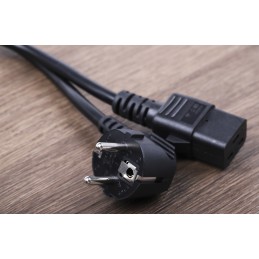 1 pcs - RS PRO IEC C19 Socket to CEE 7/7 Plug Power Cord, 2m