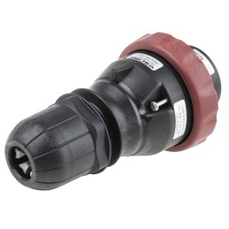 1 pcs - Scame IP66 Red Cable Mount 3P + N + E Power Connector Plug ATEX, IECEx, Rated At 16A, 346 - 415 V