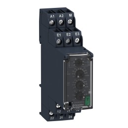1 pcs - Schneider Electric Voltage Monitoring Relay, 1 Phase, DPDT, 15 - 500V ac/dc, DIN Rail
