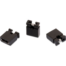 10 pcs - Wurth Elektronik, WR-PHD Jumper Female Straight Black Jumper 4 Way 1 Row 2.54mm Pitch