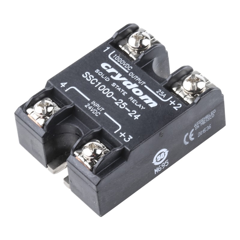 1 pcs - Sensata / Crydom SSC Series Series Solid State Relay, 25 A Load, Surface Mount, 1000 V Load, 28 V Control