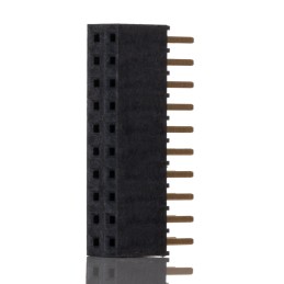 1 pcs - Samtec SSW Series Straight Through Hole Mount PCB Socket, 20-Contact, 2-Row, 2.54mm Pitch, Solder Termination