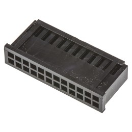 10 pcs - TE Connectivity, AMPMODU MOD II Female Connector Housing, 2.54mm Pitch, 24 Way, 2 Row