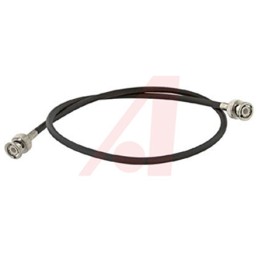 1 pcs - Mueller Electric Male BNC to Male BNC Coaxial Cable, 0.3m, RG58C/U Coaxial, Terminated