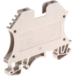 10 pcs - RS PRO DIN Rail Terminal Block, 2.5mm², Single-Level, Screw Termination