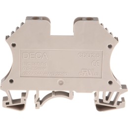 10 pcs - RS PRO DIN Rail Terminal Block, 2.5mm², Single-Level, Screw Termination