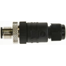 1 pcs - Sick Circular Connector, 4 Contacts, Cable Mount, M12 Connector, Plug, Male, IP67