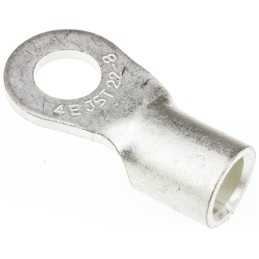 10 pcs - JST, R Uninsulated Ring Terminal, 8mm Stud Size, 16.78mm² to 26.66mm² Wire Size