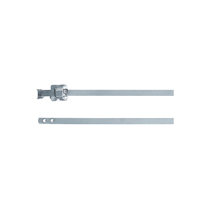 1 Bag of 100 - HellermannTyton Cable Tie, Releasable, 330mm x 10 mm, Metallic 316 Stainless Steel, Pk-100