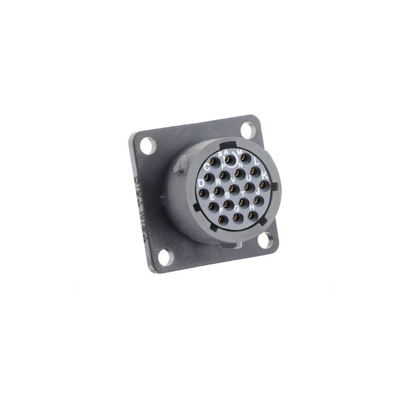 1 pcs - Souriau Circular Connector, 19 Contacts, Cable Mount, Socket