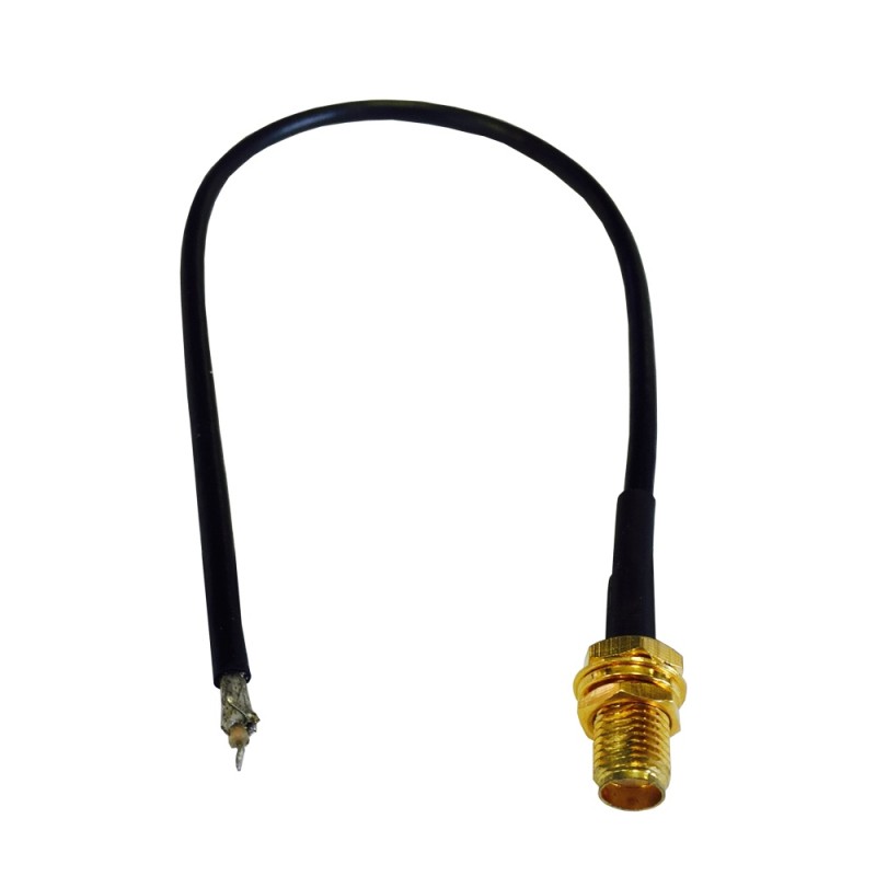 1 pcs - RF Solutions Female SMA to Unterminated Coaxial Cable, 200mm, RG174 Coaxial, Terminated