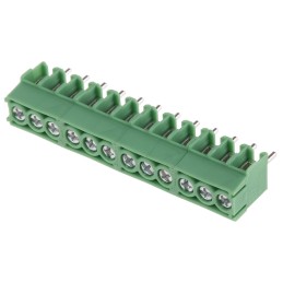 1 pcs - Phoenix Contact PT 1.5/12-3.5-H Series PCB Terminal Block, 3.5mm Pitch, Through Hole Mount, 1-Row, Screw Termination