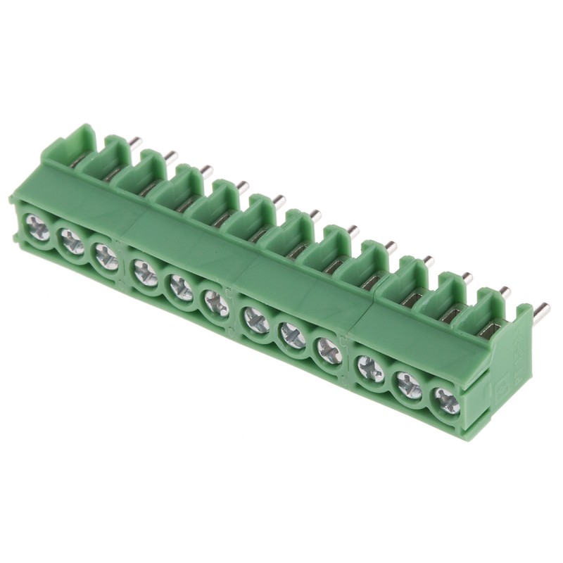 1 pcs - Phoenix Contact PT 1.5/12-3.5-H Series PCB Terminal Block, 3.5mm Pitch, Through Hole Mount, 1-Row, Screw Termination