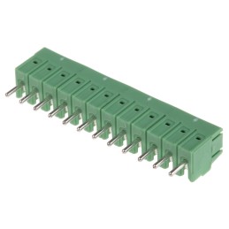 1 pcs - Phoenix Contact PT 1.5/12-3.5-H Series PCB Terminal Block, 3.5mm Pitch, Through Hole Mount, 1-Row, Screw Termination
