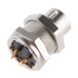 50 pcs - binder Circular Connector, 2 Contacts, Panel Mount, M9 Connector, Socket, Male, IP40, 711 Series