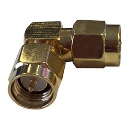 1 pcs - RF Solutions Right Angle 50Ω RF Adapter SMA Plug to SMA Plug 6GHz