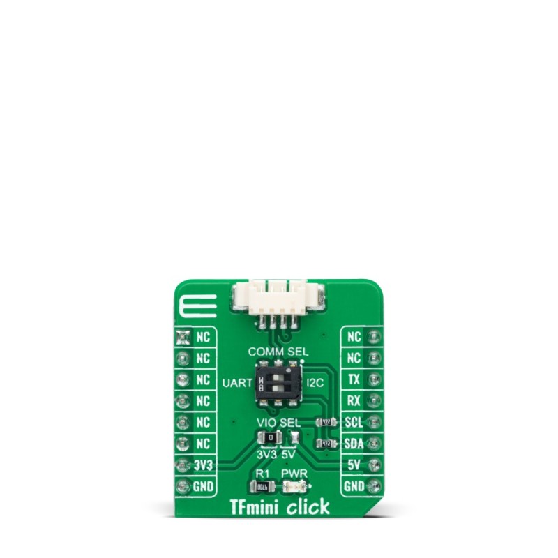 1 pcs - MikroElektronika MIKROE-4974, TFmini Click Infrared Distance Sensor Adapter Board for mikroBUS socket for Four