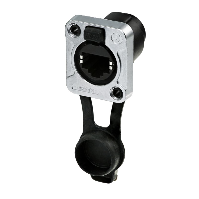 1 pcs - Re-An Products Female Ethernet Connector, Snap-In