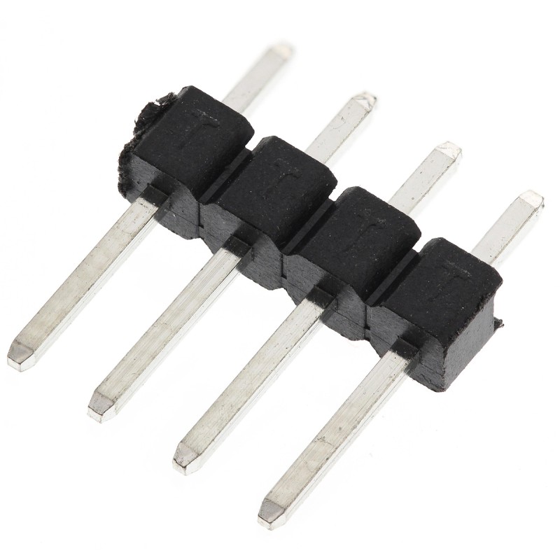 250 pcs - HARWIN M20 Series Straight Through Hole Pin Header, 4 Contact(s), 2.54mm Pitch, 1 Row(s), Unshrouded