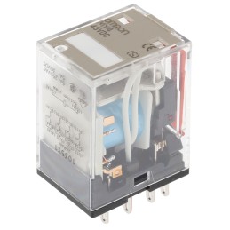 1 pcs - Omron Plug In Power Relay, 48V dc Coil, 5A Switching Current, 4PDT