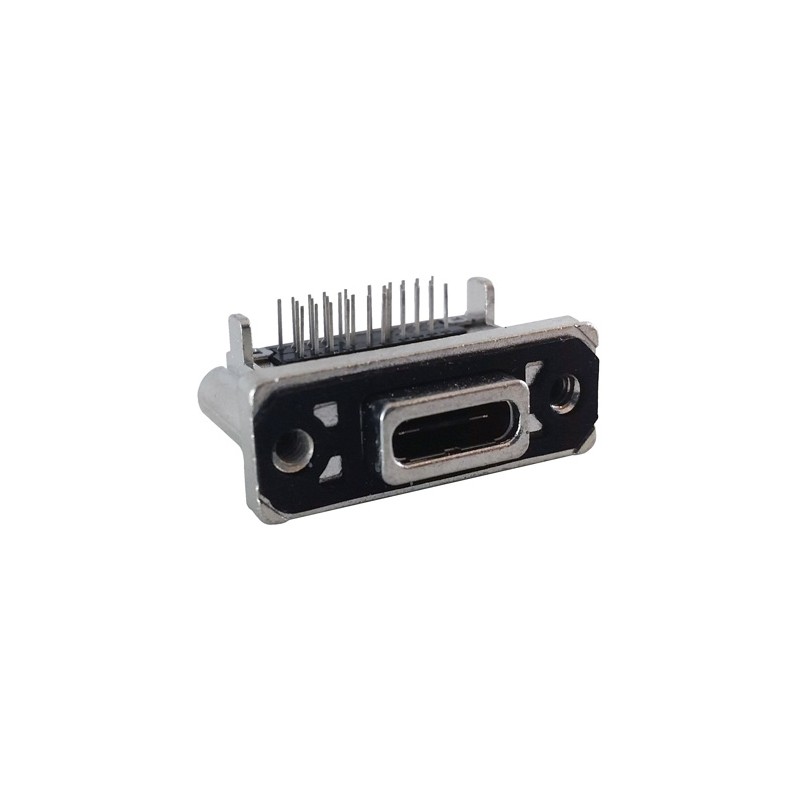 1 pcs - Amphenol ICC Right Angle, PCB Mount, Socket Type C IP67 USB Connector