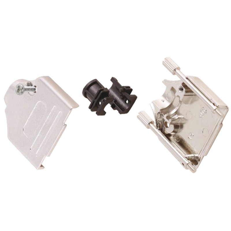 1 pcs - MH Connectors MHDTZK-RA Series Zinc D Sub Backshell, 25 Way, Strain Relief