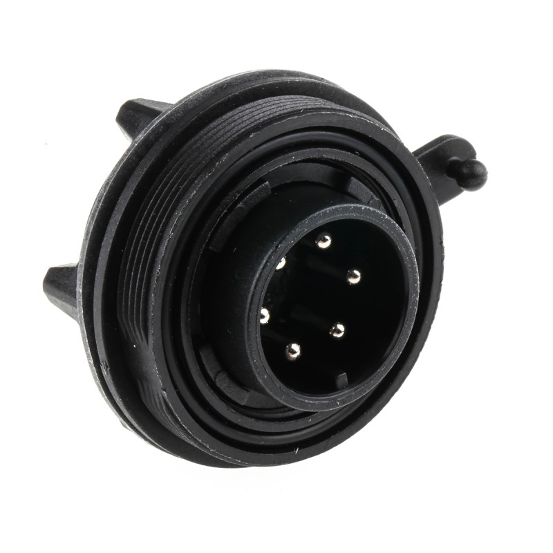 1 pcs - Bulgin Circular Connector, 6 Contacts, Panel Mount, Plug, Male, IP68, Standard Buccaneer Series