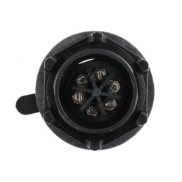1 pcs - Bulgin Circular Connector, 6 Contacts, Panel Mount, Plug, Male, IP68, Standard Buccaneer Series