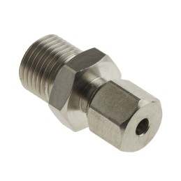 1 pcs - RS PRO In-Line Thermocouple Compression Fitting for Use with Thermocouple, M16, 4.5mm Probe