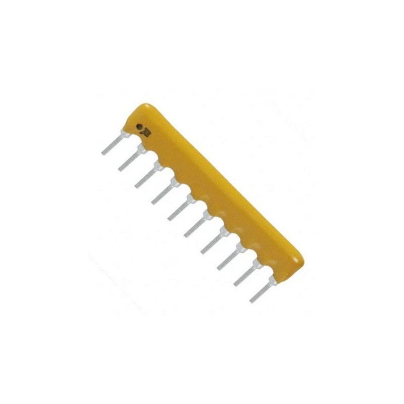 25 pcs - Bourns Resistor Array, 5 Resistors, 0.3W total, 4610X, Through Hole