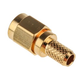 1 pcs - RS PRO, jack Cable Mount SMA Connector, Crimp Termination, Straight Body