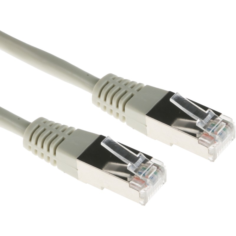 1 pcs - RS PRO Cat5 Male RJ45 to Male RJ45 Ethernet Cable, F/UTP, Grey PVC Sheath, 5m