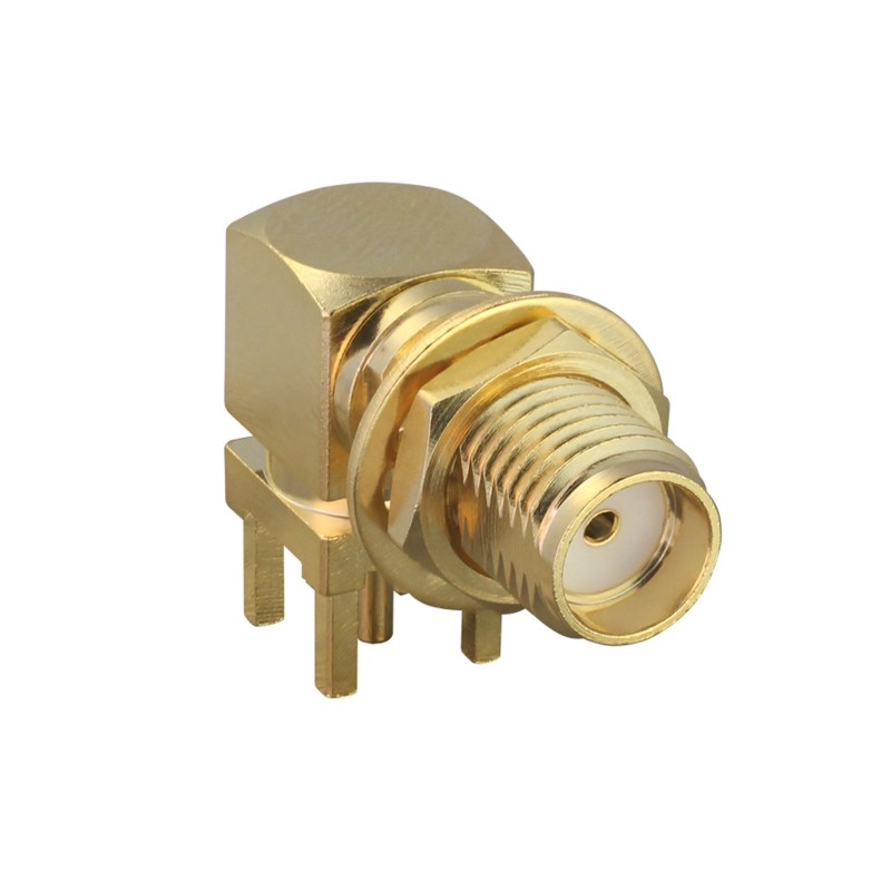 1 pcs - TE Connectivity, jack PCB Mount SMA Connector, Through Hole Termination, Straight Body
