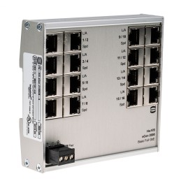 1 pcs - HARTING Ha-VIS Series DIN Rail Mount Ethernet Switch, 16 RJ45 Ports, 10/100/1000Mbit/s Transmission, 24V dc