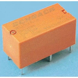 1 pcs - TE Connectivity PCB Mount Power Relay, 12V dc Coil, 5A Switching Current, SPDT