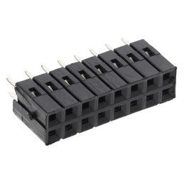 10 pcs - RS PRO Straight Through Hole Mount PCB Socket, 16-Contact, 2-Row, 2.54mm Pitch, Solder Termination