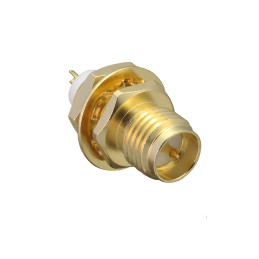 1 pcs - TE Connectivity, jack PCB Mount SMA Connector, Through Hole Termination, Straight Body