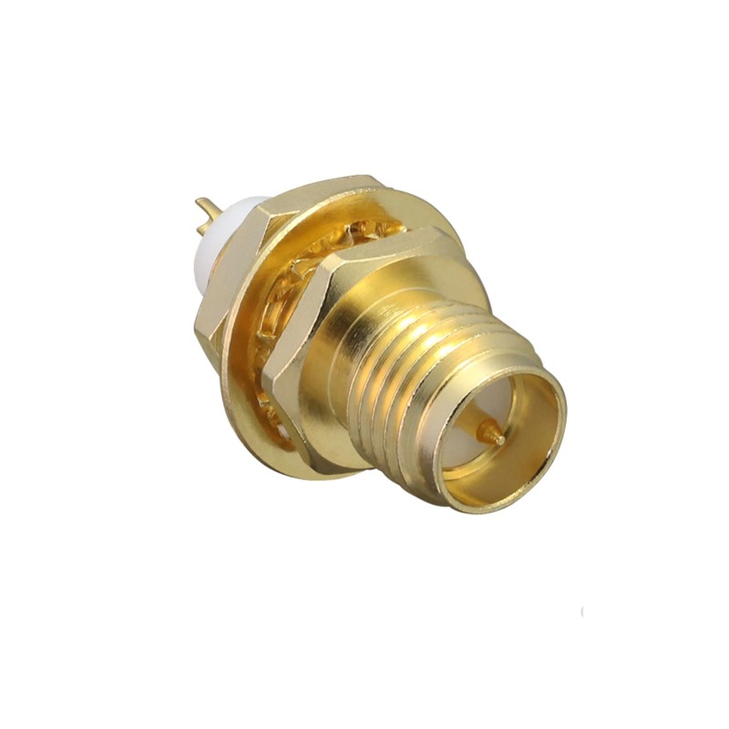 1 pcs - TE Connectivity, jack PCB Mount SMA Connector, Through Hole Termination, Straight Body