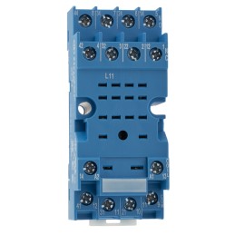 1 pcs - Finder 94 14 Pin 250V ac DIN Rail, Panel Mount Relay Socket, for use with 55.34 Series Relay