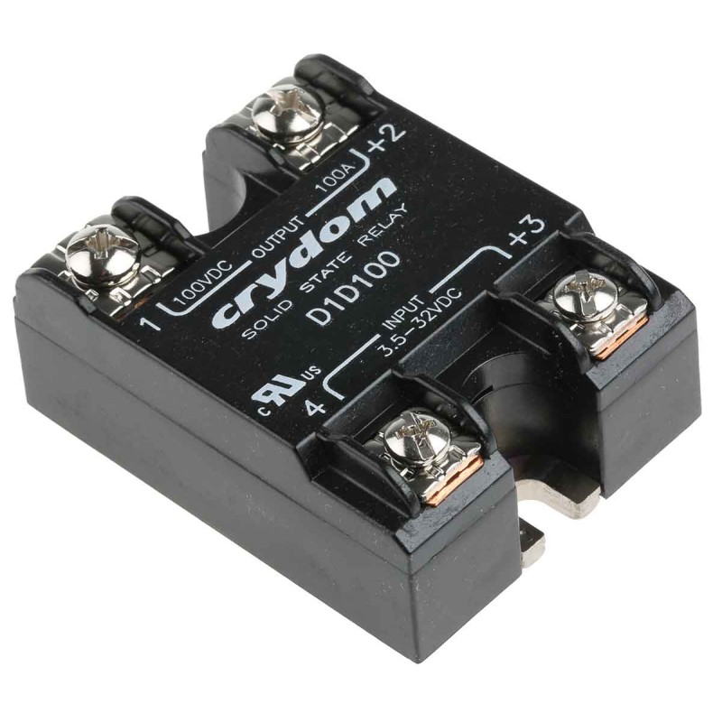 1 pcs - Sensata / Crydom 1-DC Series Solid State Relay, 100 A Load, Surface Mount, 100 V Load, 32 V Control