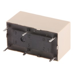 1 pcs - Panasonic DPST Non-Latching Relay PCB Mount, 24V dc Coil, 5 A