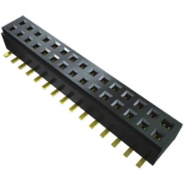 1 pcs - Samtec CLM Series Vertical Through Hole Mount PCB Socket, 30-Contact, 2-Row, 1mm Pitch, Solder Termination