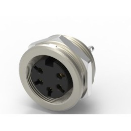 1 pcs - RS PRO 5 Pole Din, 5A, 250 V IP40, Screw Lock, Female, Panel Mount