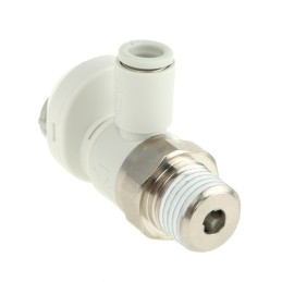 1 pcs - SMC AS Series Threaded Speed Controller, R 1/4 Male Inlet Port x 6mm Tube Outlet Port