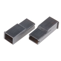 100 pcs - TE Connectivity, Positive Lock .250 Mk I 1 Way Nylon Crimp Terminal Housing, 6.35mm Tab Size, Natural